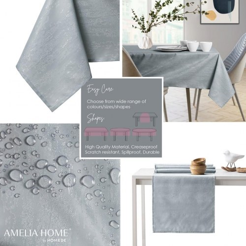 Dug grå 100x100 cm - Amelia Home Vesta, præget og smudsafvisende