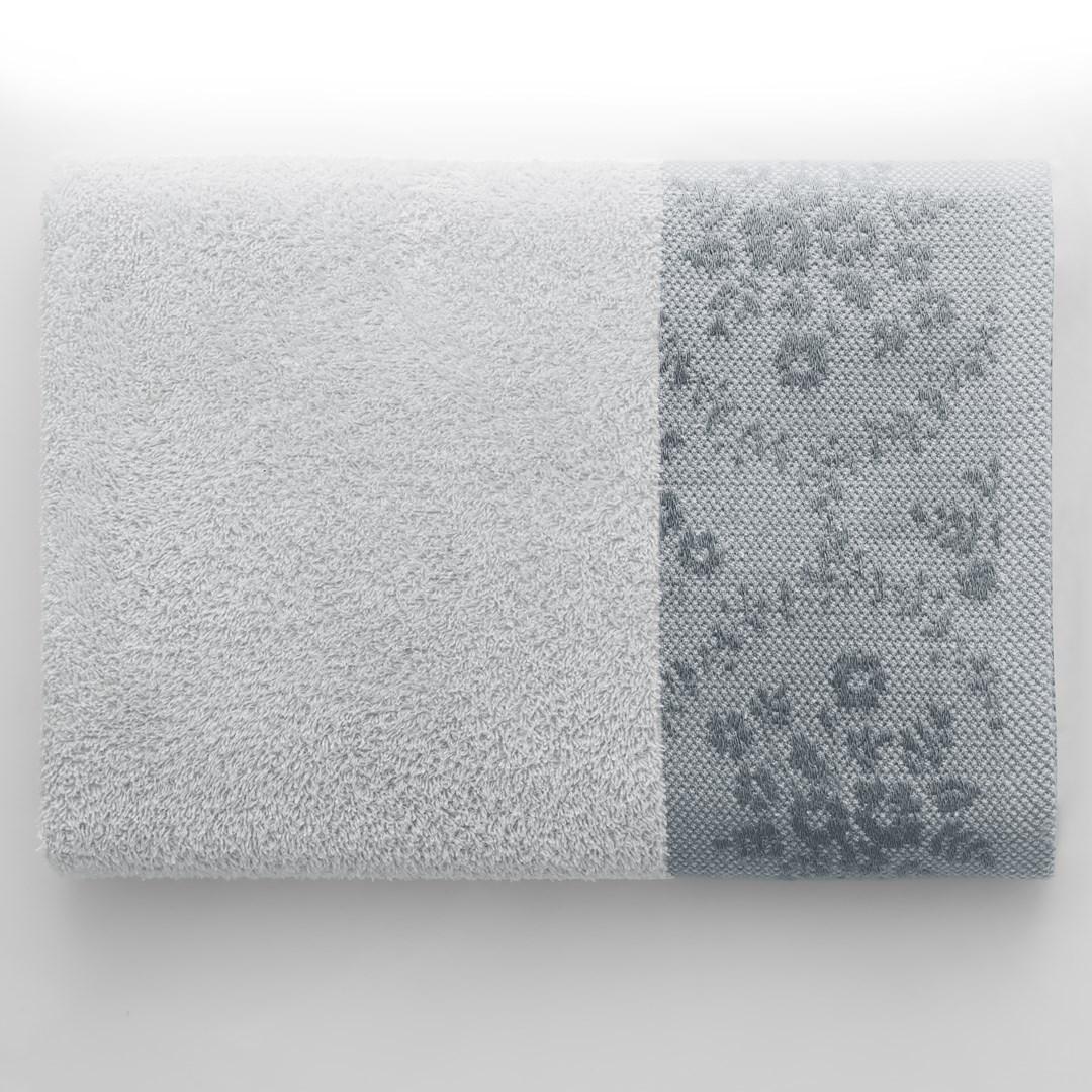 Håndklæde i bomuld 50×90 cm grå - AmeliaHome Crea billede