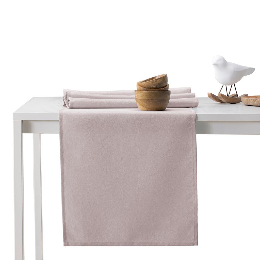 Dug AmeliaHome Empire - pudderlyserød, 115×250 cm + bordløber 30×250 cm billede