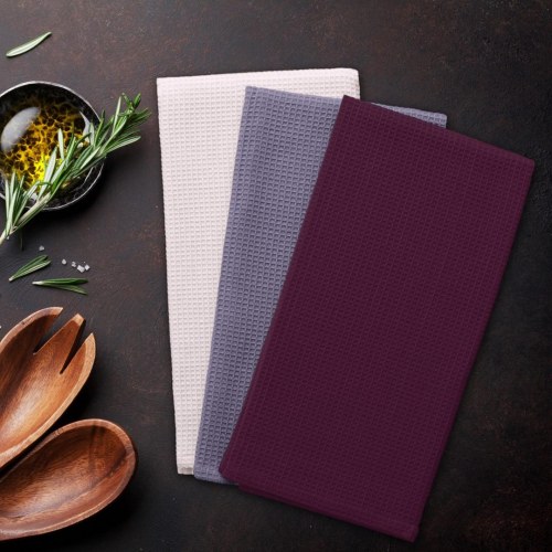 Viskestykker 50×70 cm Letty – sæt af 3 i lyserøde og violette nuancer