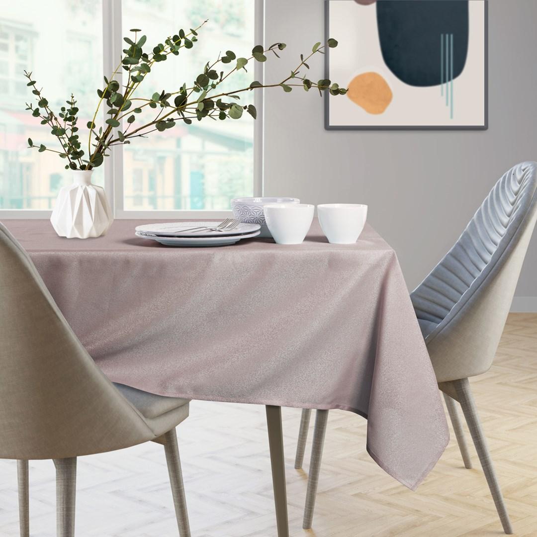 Dug rund pudderlyserød 100 cm - AmeliaHome Empire billede