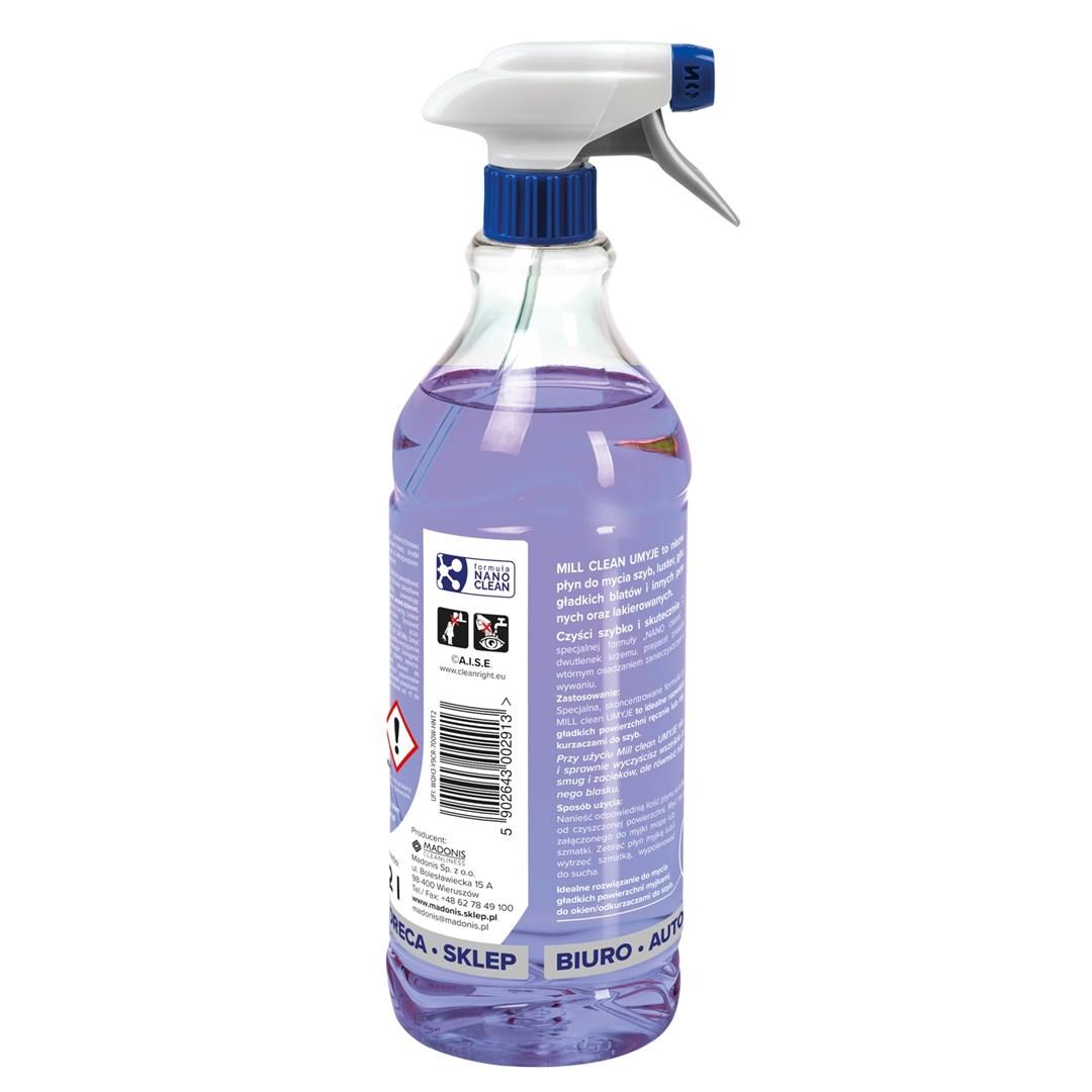 Glasrens Mill Clean - til vinduer, spejle og fliser, maciejka-duft 1,22 l billede
