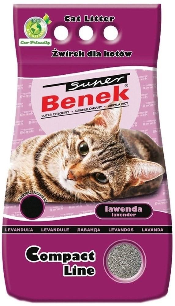 Kattegrus Super Benek Compact lavendel 25 l billede