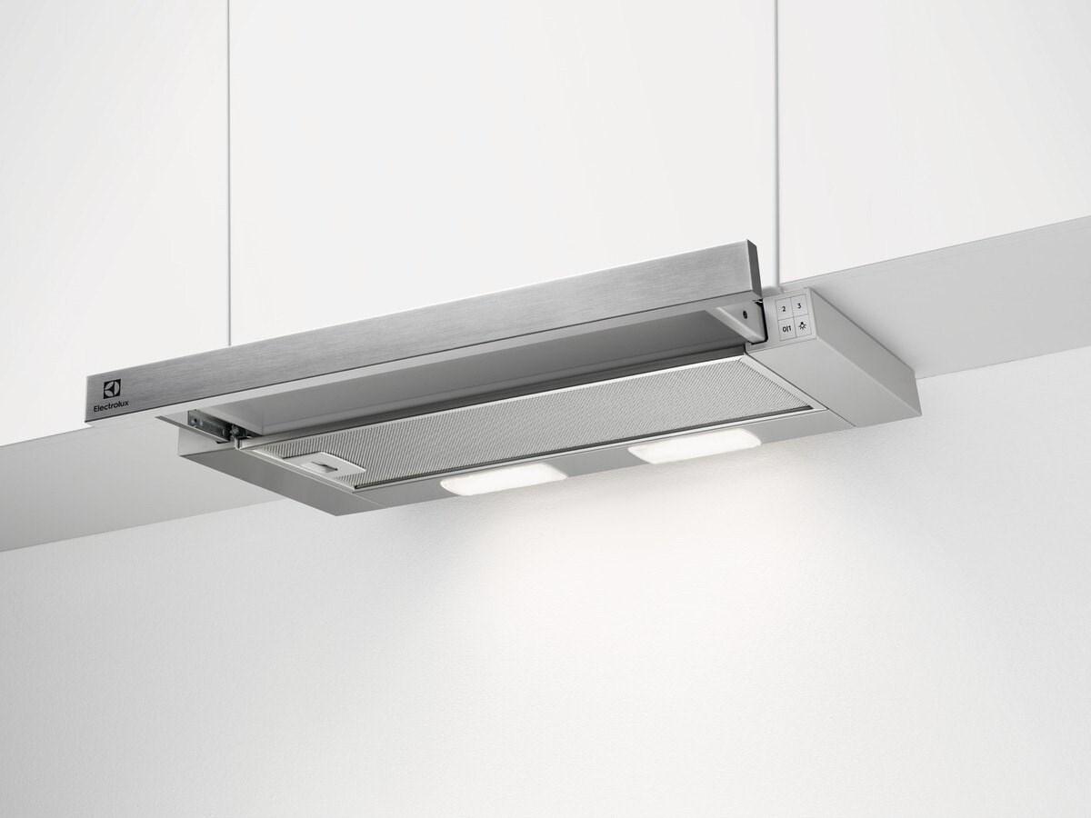 Emhætte indbygning teleskop - Electrolux LFP226S, sølv, 330 m³/t billede