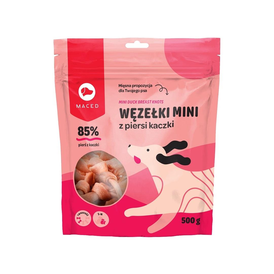 Hundegodbidder – MACED mini knuder med andebryst, 500 g billede