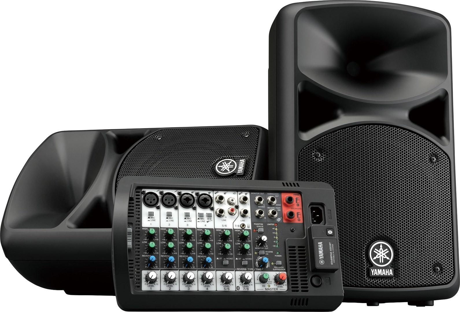 Yamaha STAGEPAS 400BT - Højttalere - til PA-system - trådløs - Bluetooth - 360 Watt - 2-vejs