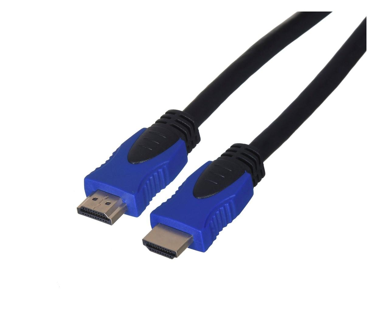 HDMI-kabel 10 m – Lanberg 4K v2.0, High Speed, sort billede