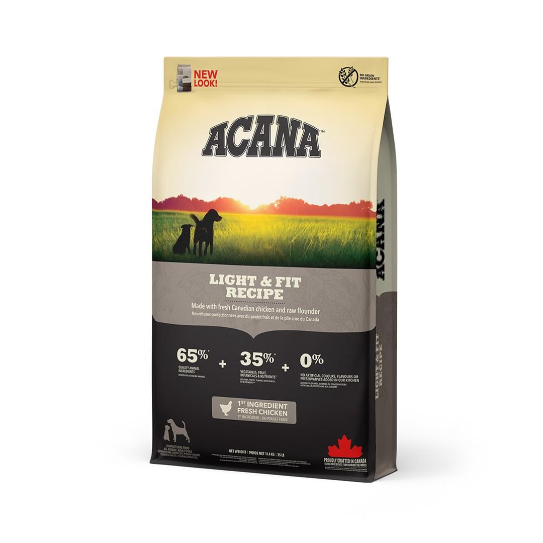 ACANA Light & Fit hundefoder med kylling, kornfrit - 11,4 kg