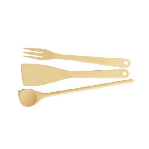 Køkkenredskaber i træ – Tescoma WOODY, cremefarvet