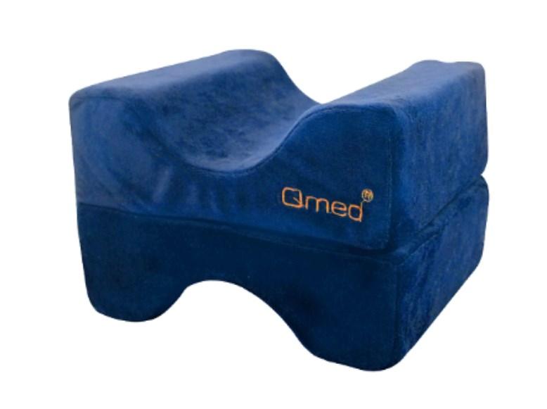 Ergonomisk knæpude Qmed - blå skumpude til ben billede