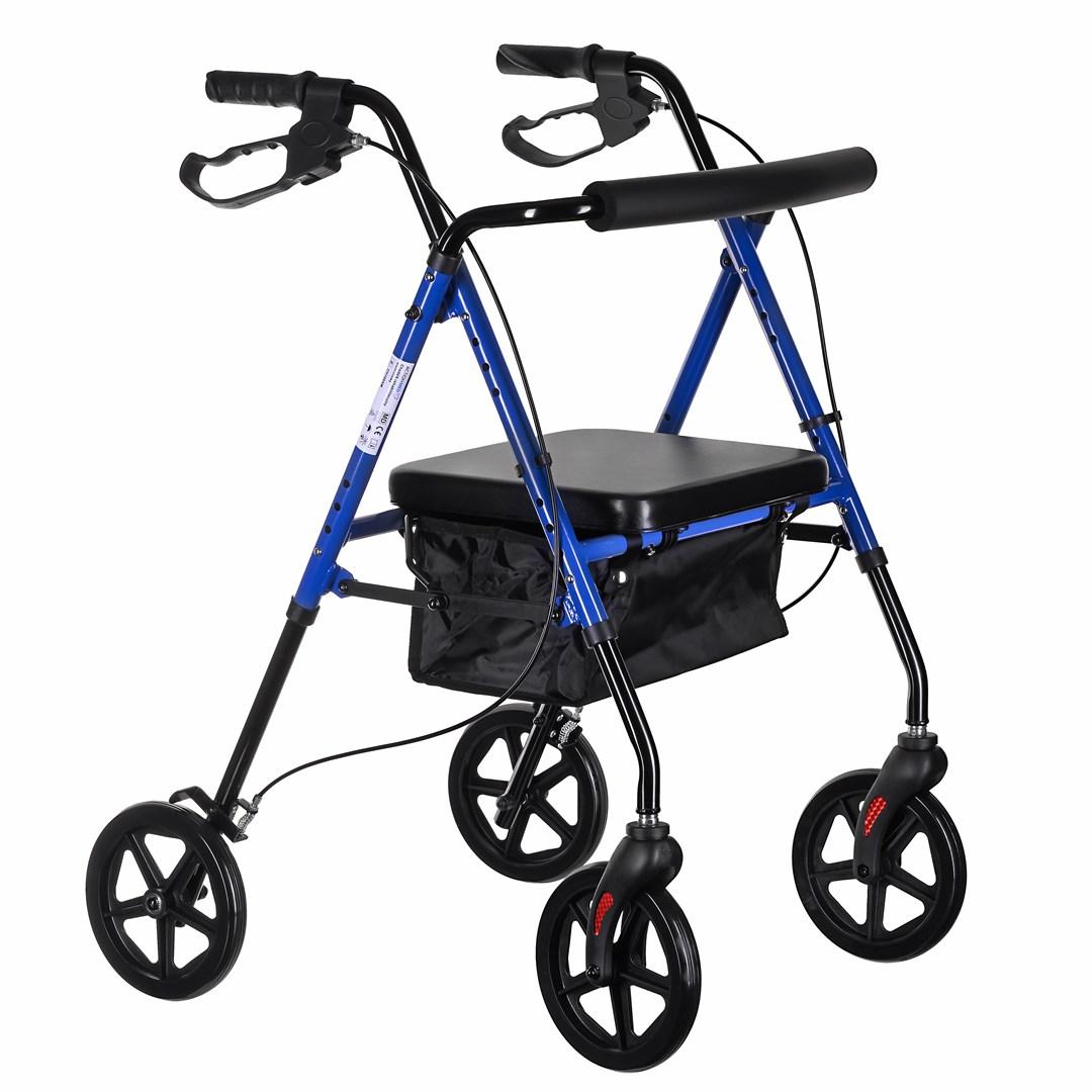 Rollator med 4 hjul ActionMed – let aluminium, højdejusterbar billede
