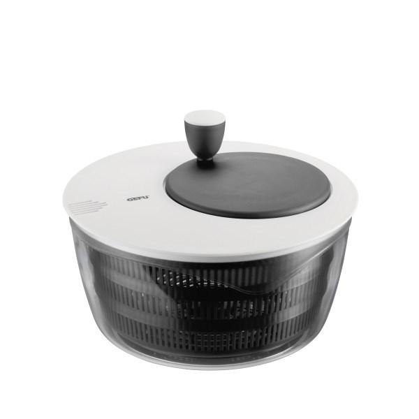 Salatslynge - GEFU Rotare, sort/hvid, håndsving, 3 l