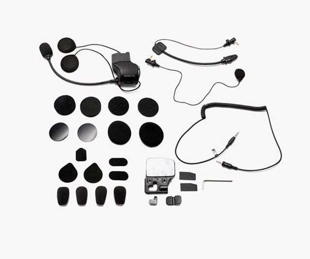 Trådløst headset - SENA universal hjelmklipsæt med højttalere, sort billede