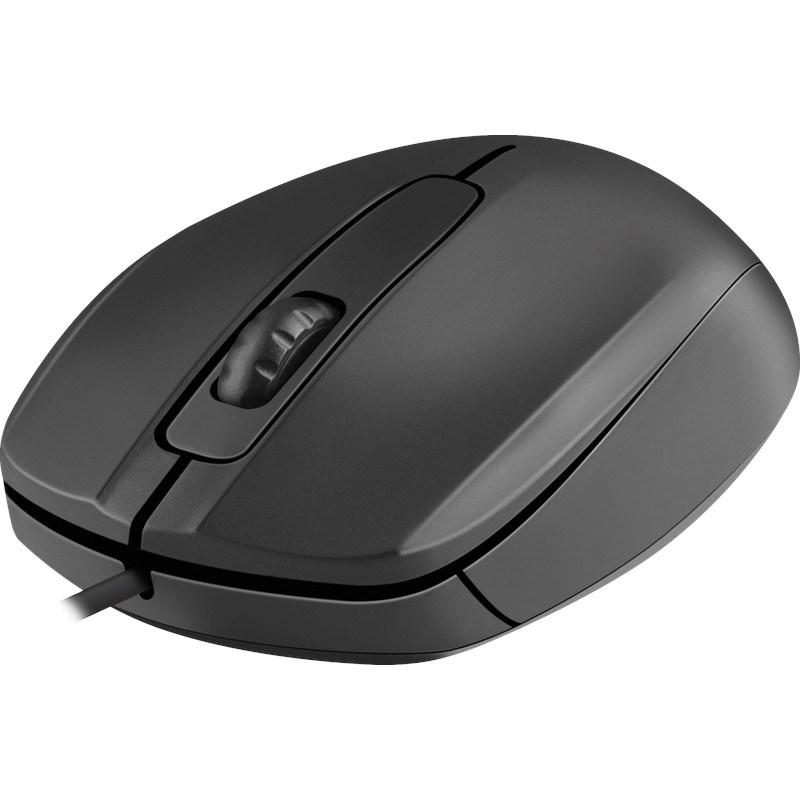 Computermus Defender Alpha MB-507, optisk 1000 dpi, 3 knapper, sort, stille klik billede