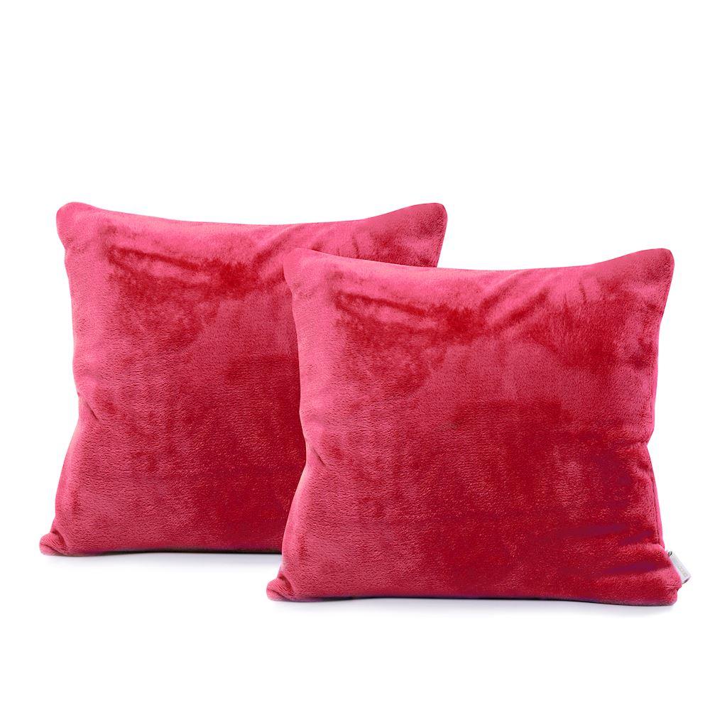 Pudebetræk 45x45 cm rød - DecoKing MIC, glat, klassisk billede