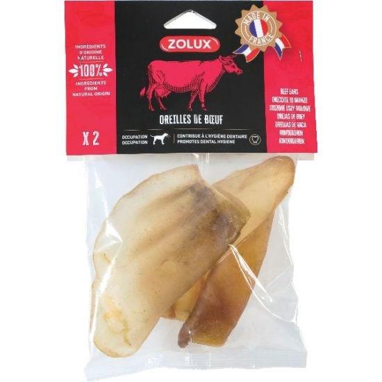 Hundegodbid – ZOLUX okseøre tyggeben 40 g (2 stk) billede