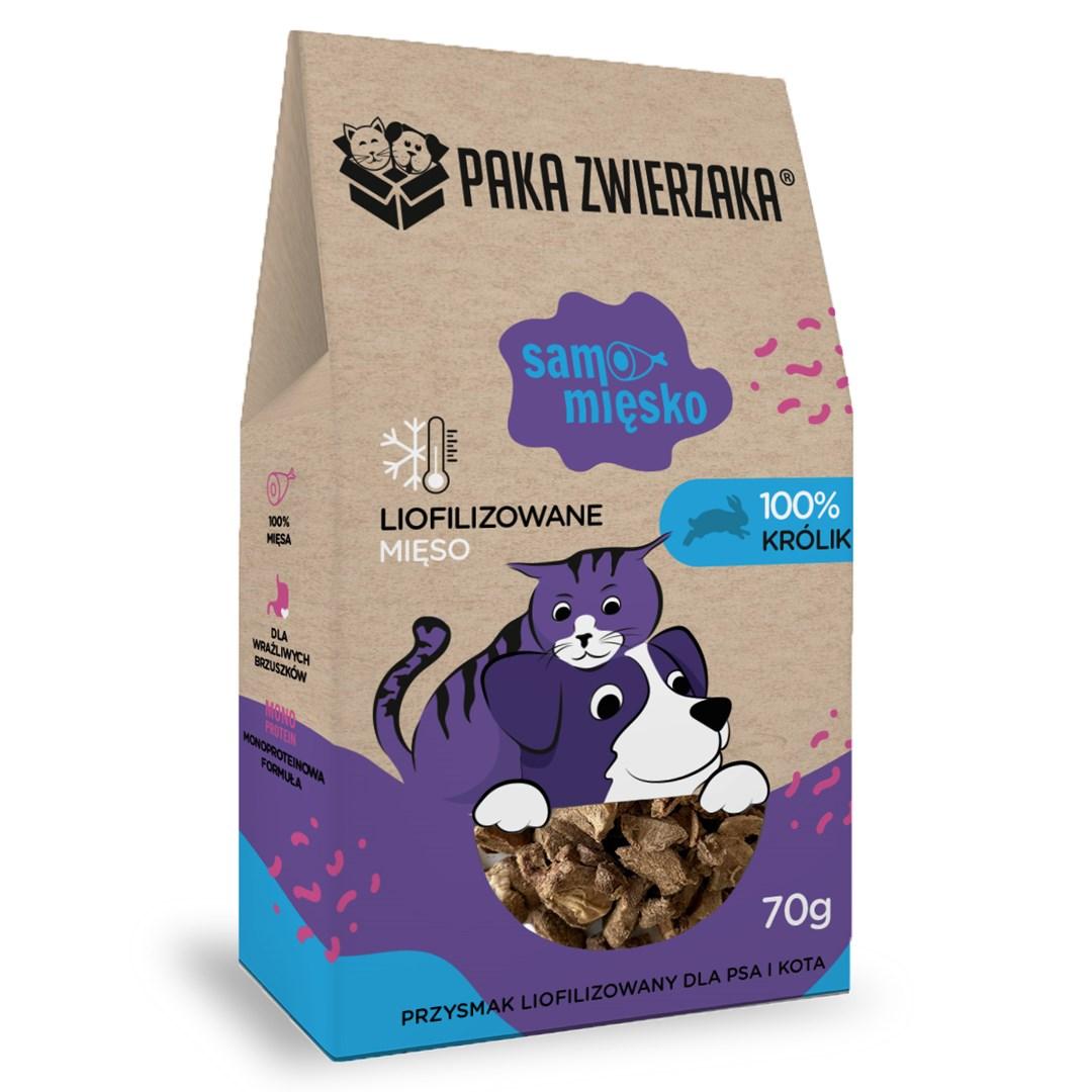 Hundegodbid – PAKA ZWIERZAKA Samo Mięsko Kanin – 70 g billede
