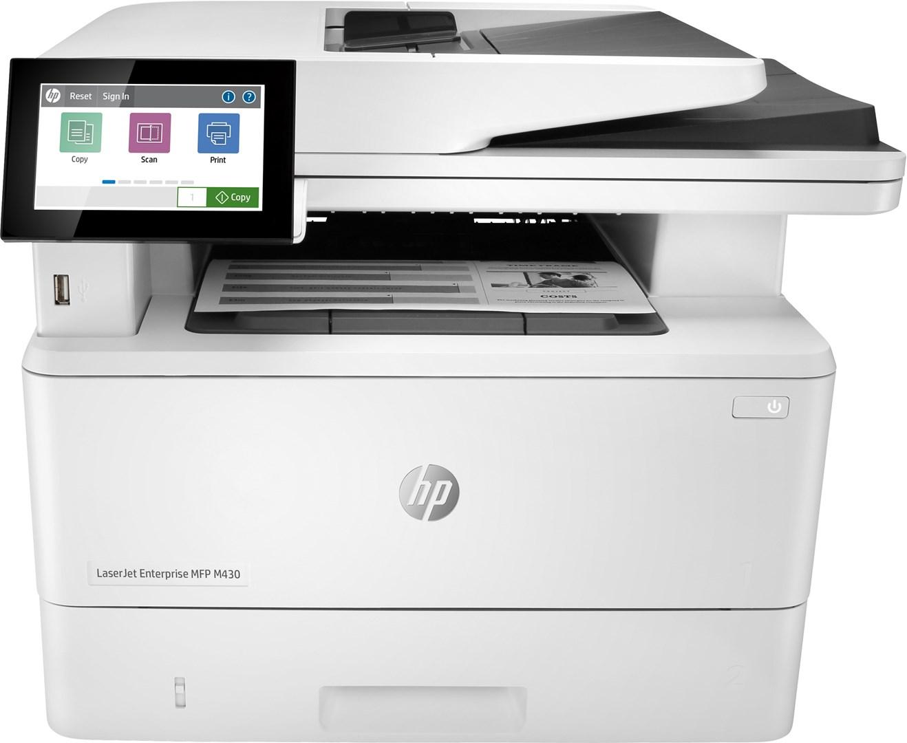 HP LaserJet Enterprise M430f multifunktionsprinter laserprinter med print, scan, kopi og fax