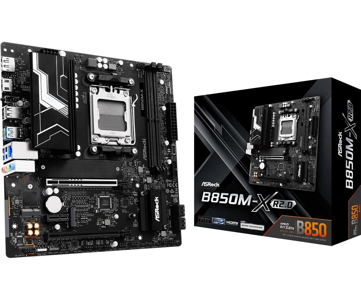 Bundkort Asrock B850M-X R2.0 - AMD B850, Socket AM5, micro ATX