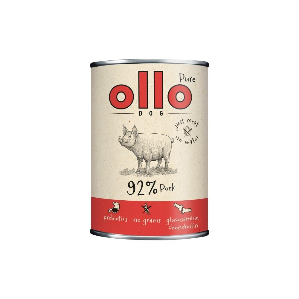 Hundefoder vådfoder OLLO Pure Pork – 850 g billede
