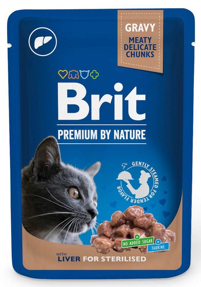 Vådfoder til kat – Brit Premium by Nature Liver Sterilised, 100 g billede
