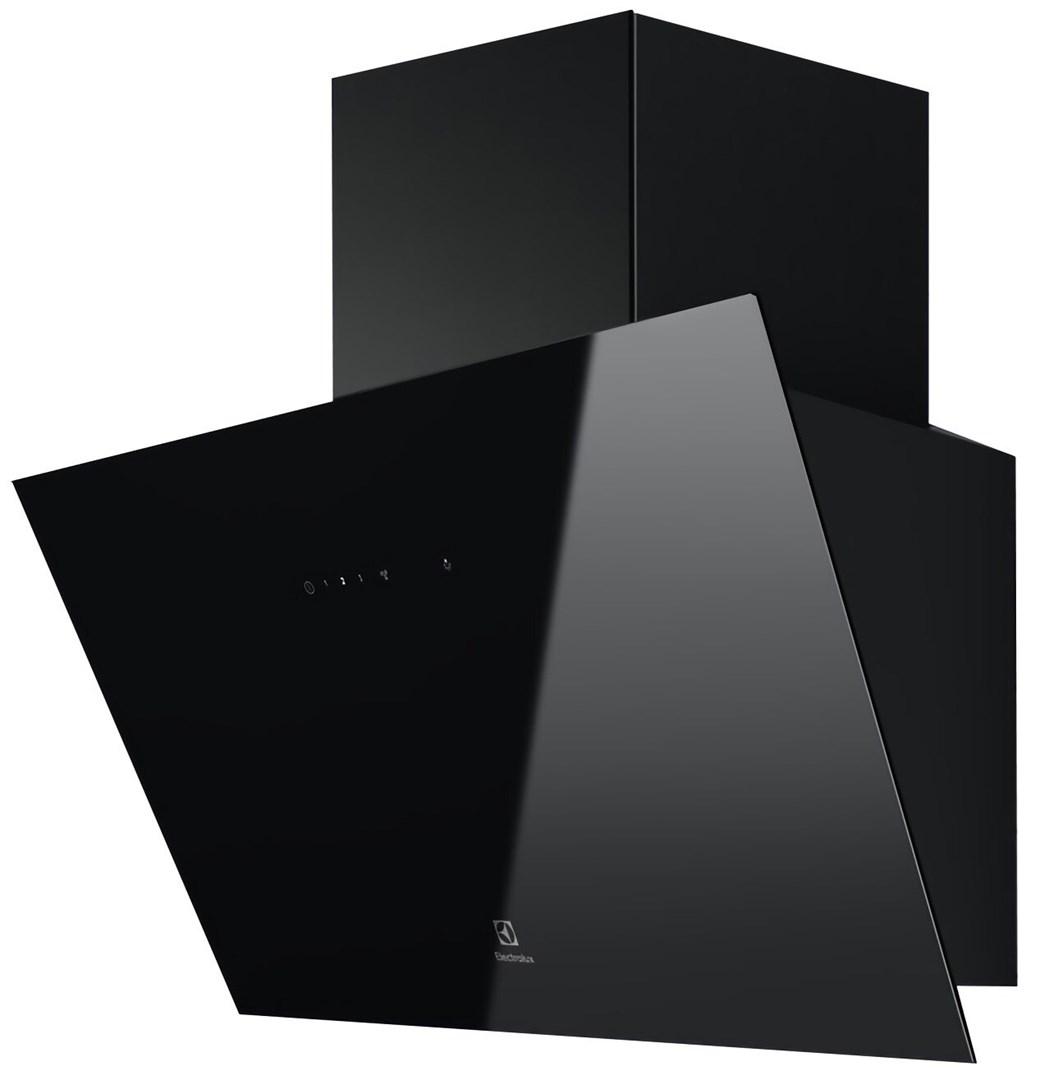 Emhætte vægmonteret Electrolux LFV626K - sort glas, 60 cm billede