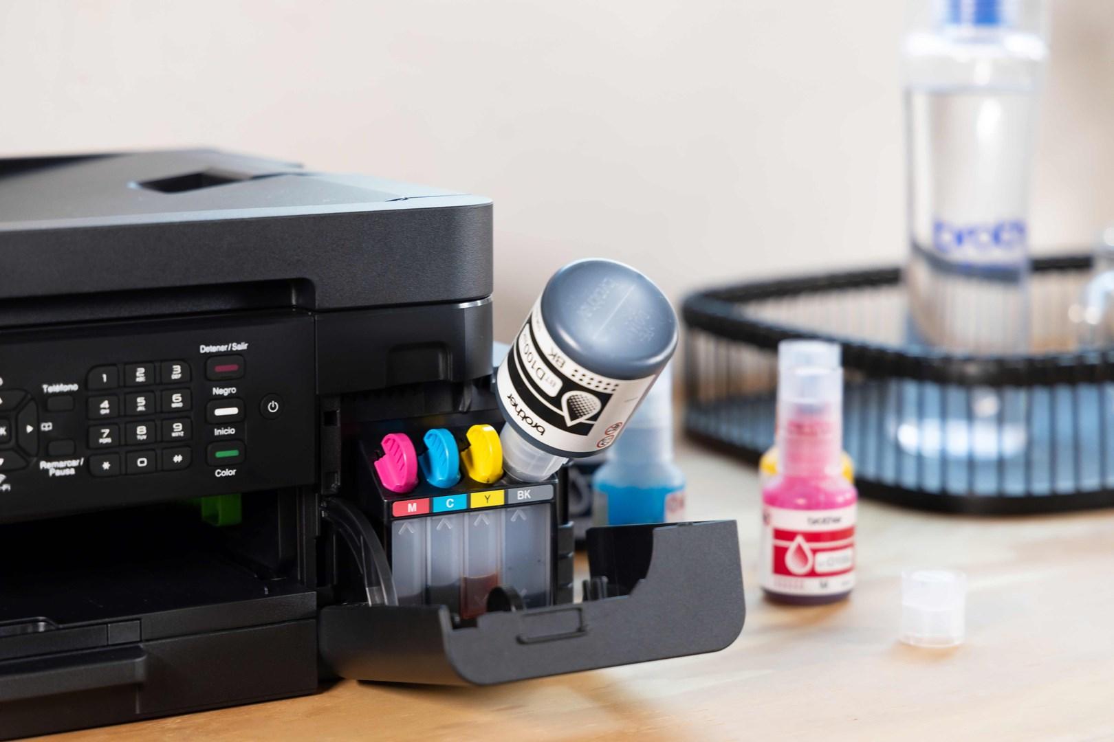 Brother MFC-T930DW - Multifunktionsprinter - farve - blækprinter - ITS - A4/Legal (medie) - op til 13 spm (kopiering) - op til 17 spm (udskriver) - 150 ark - 14.4 Kbps - USB 2.0, LAN, Wi-Fi(n) - sort