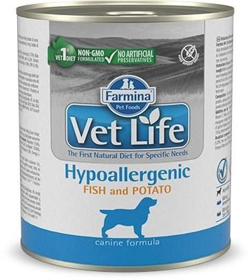 Hundefoder vådfoder Farmina Vet Life Hypoallergenic Fish & Potato 300 g billede