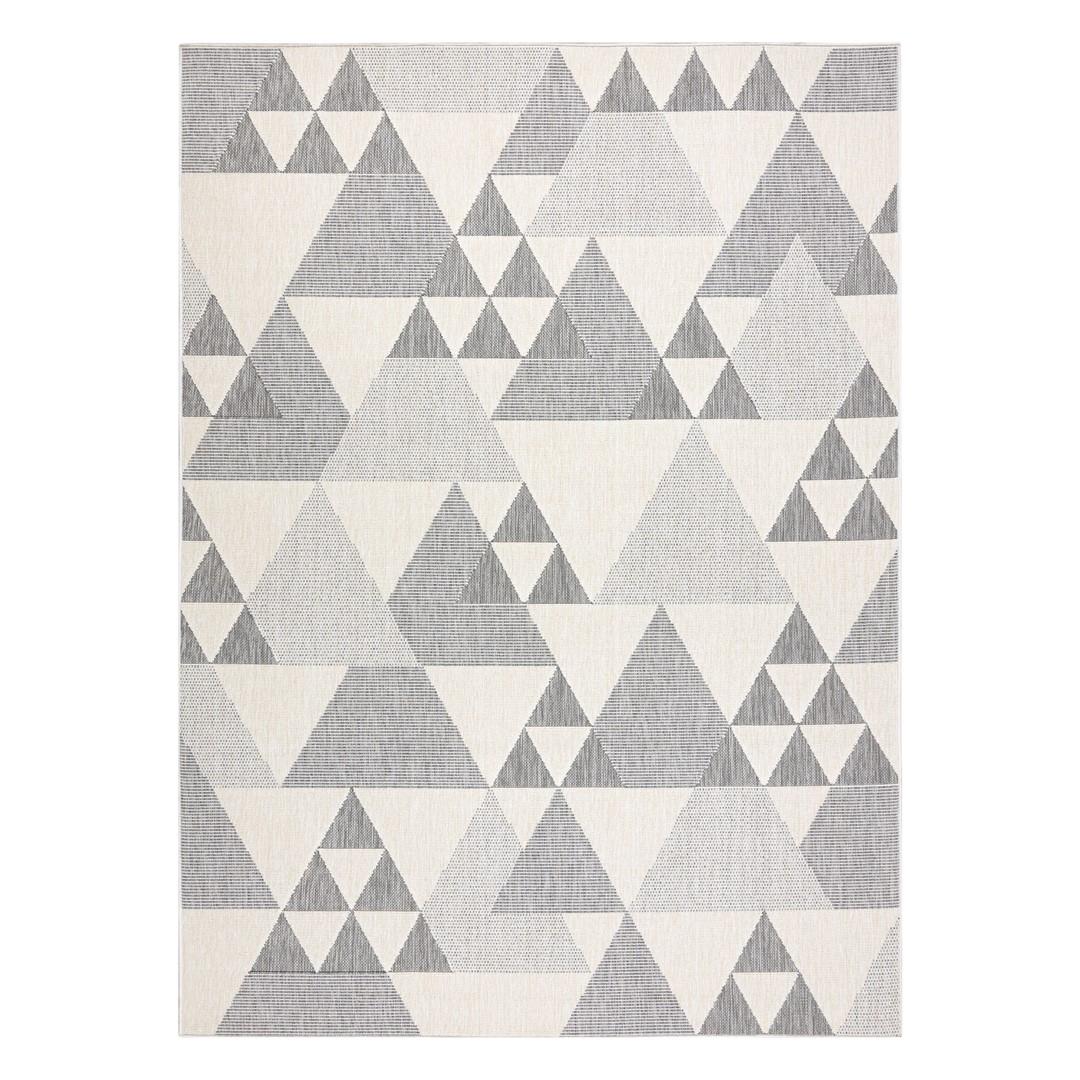 Gulvtæppe 120x170 cm - Hakano Wink Triangle, creme billede