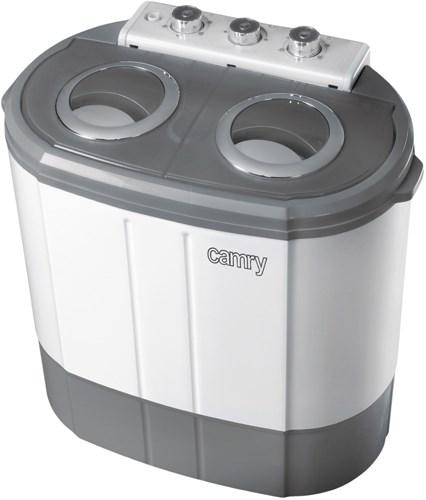 Vaskemaskine topbetjent 3 kg - Camry Premium CR 8052, grå/hvid billede
