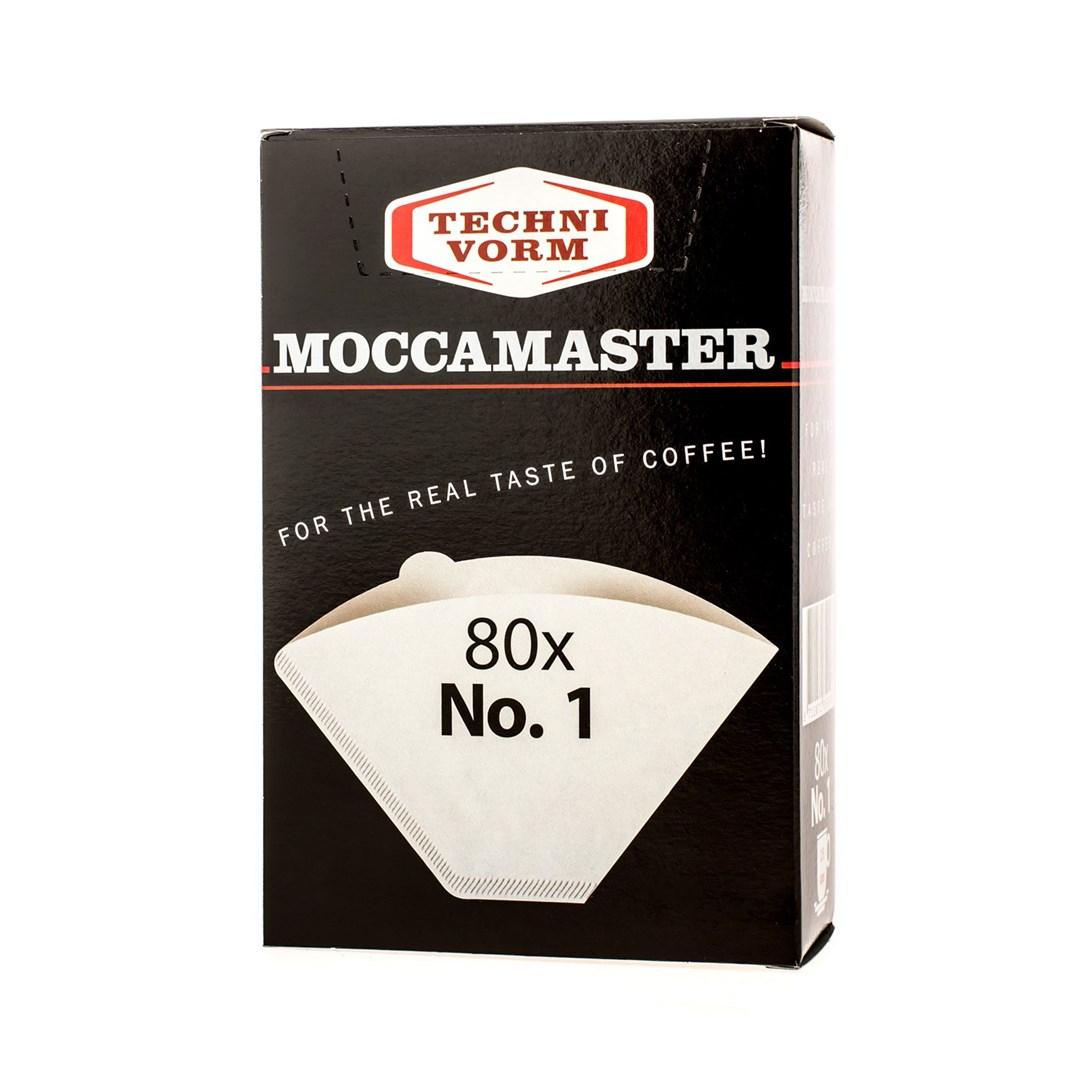 Kaffefiltre nr. 1 - MOCCAMASTER, engangs, 80 stk. billede