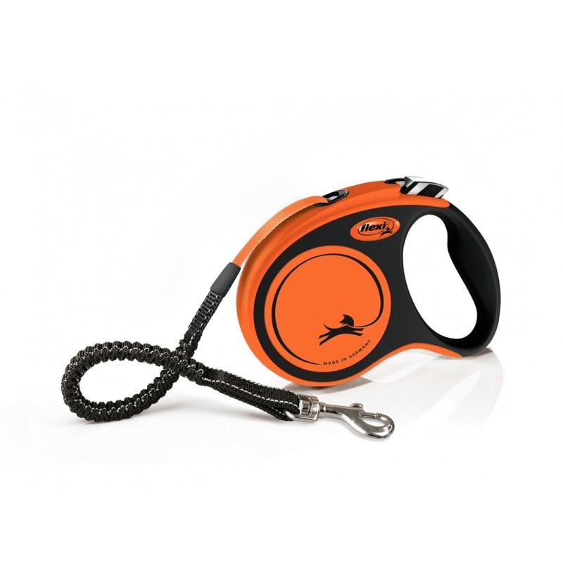 Hundesnor med rullekassette flexi Xtreme M – 5 m, orange billede