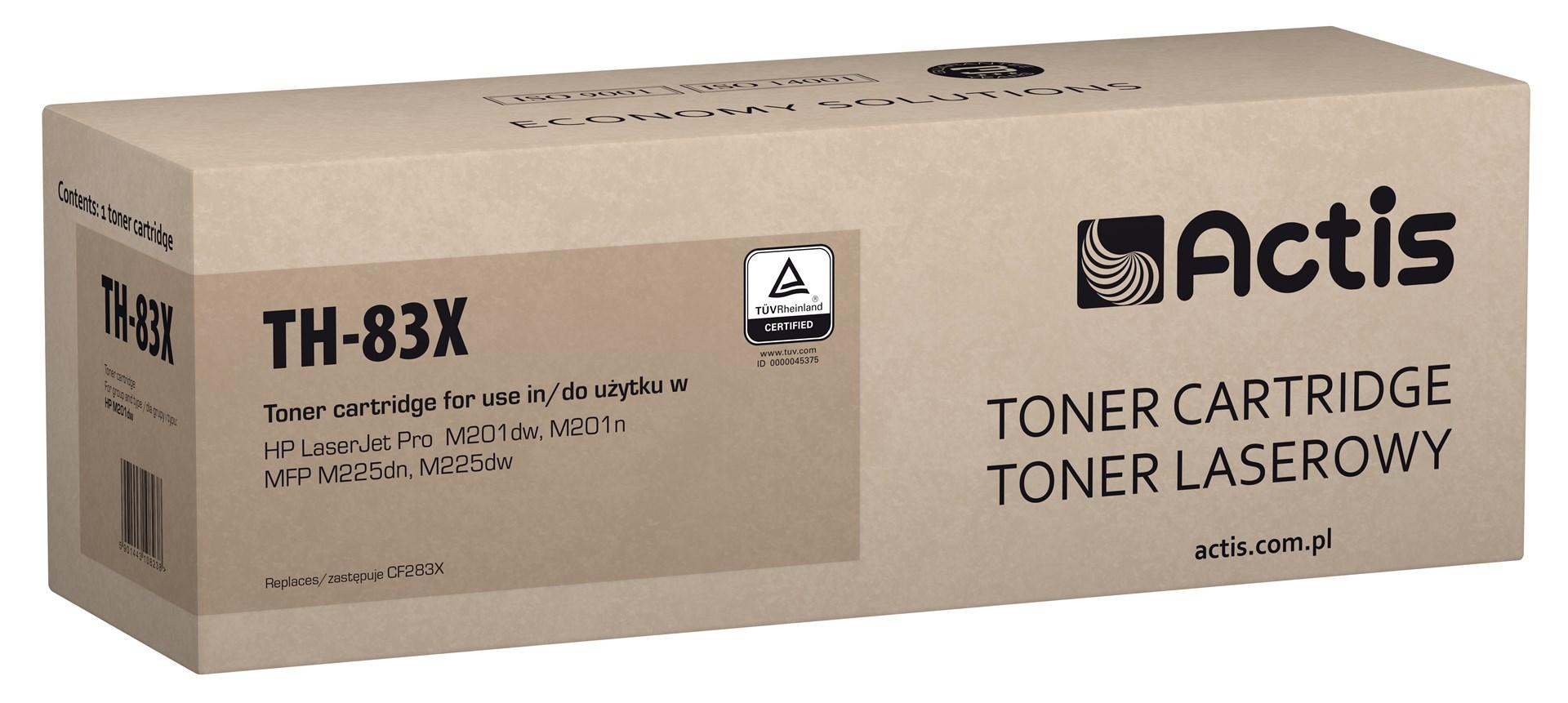 Toner patron – Actis TH-83X til HP 83X CF283X, sort, 2.200 sider billede