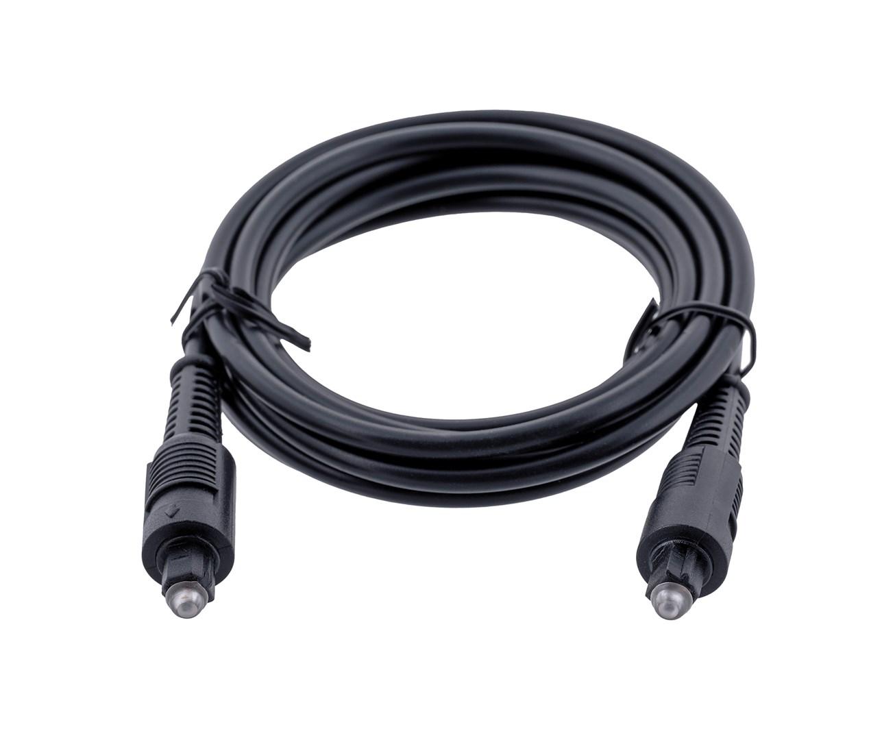 Gembird - Digital lydkabel (optisk) - TOSLINK han til TOSLINK han - 2 m - fiberoptik - sort