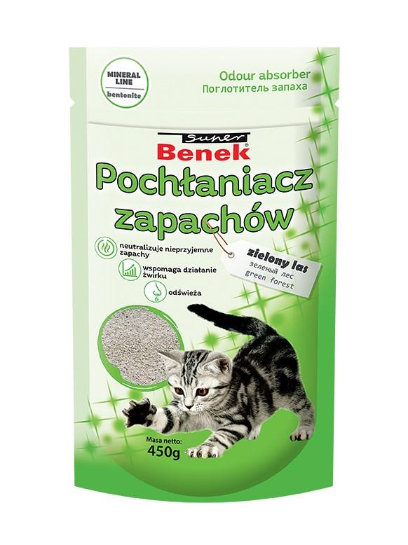 Kattegrus lugtabsorber – CERTECH Super Benek Green Forest 450 g billede