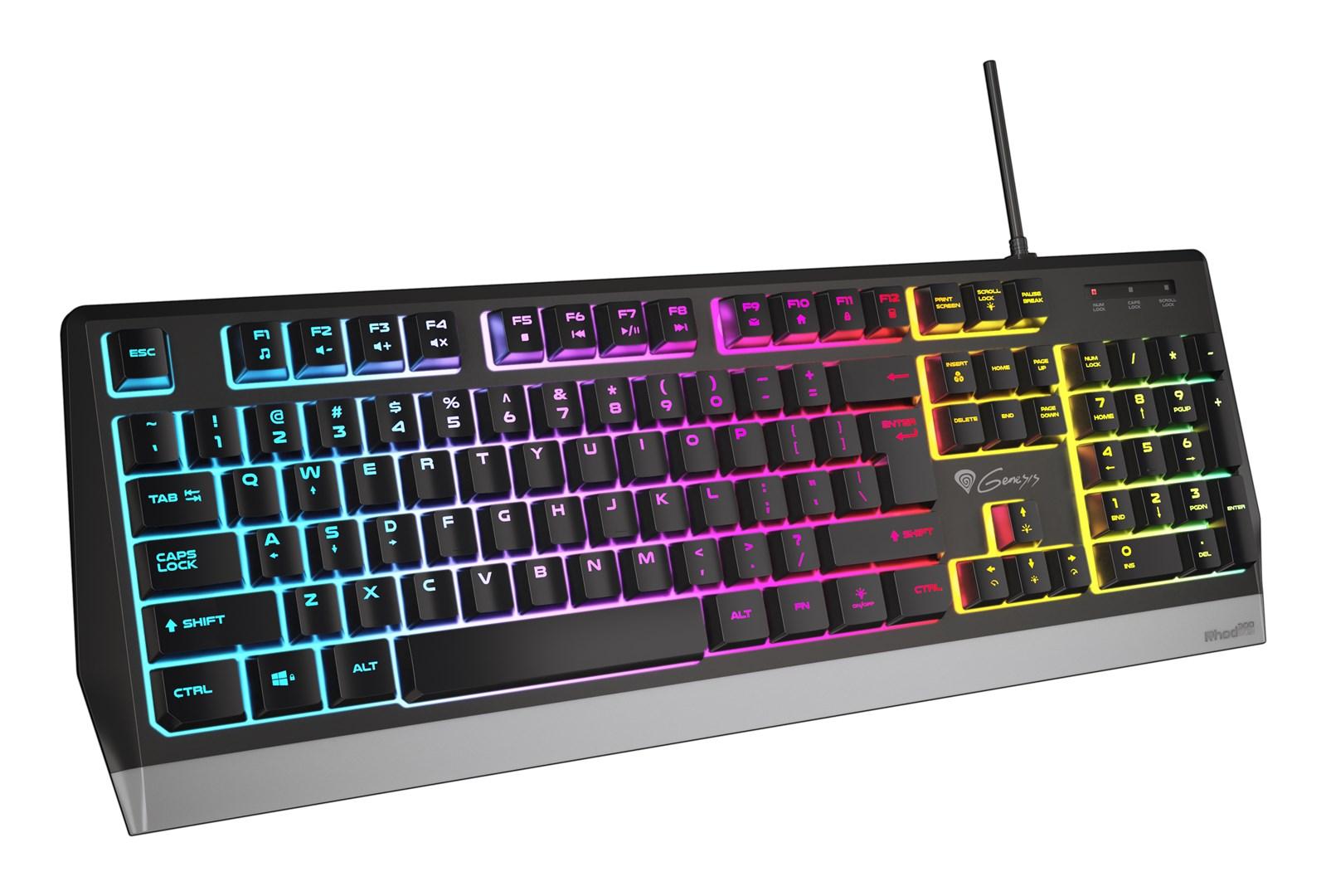 Gaming tastatur GENESIS Rhod 300 RGB - USB, fuld størrelse, sort billede