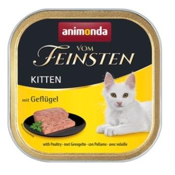 Vådfoder til kattekillinger – Animonda Vom Feinsten Kitten, kylling, 100 g billede