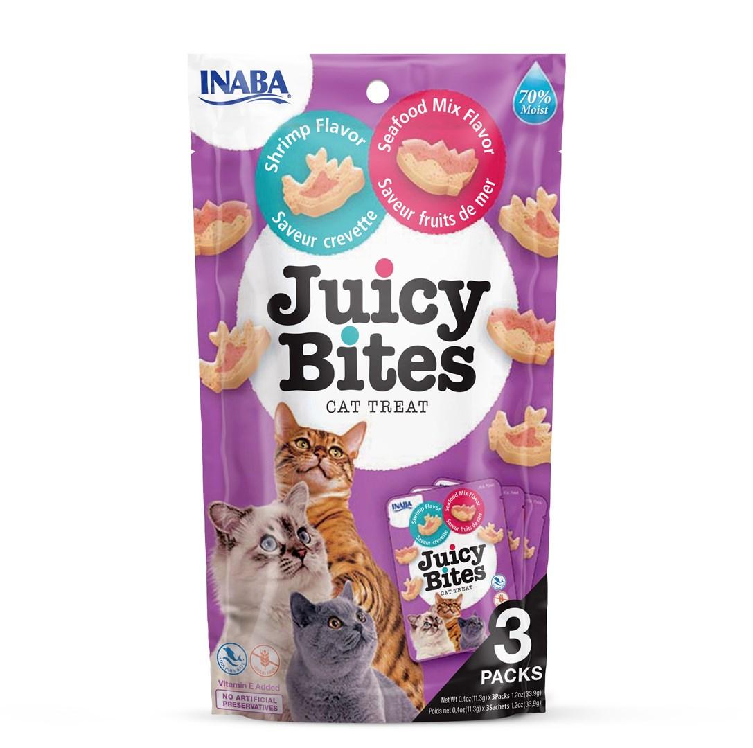 Kattegodbidder INABA Juicy Bites - Reje & Seafood, 3×11,3 g billede