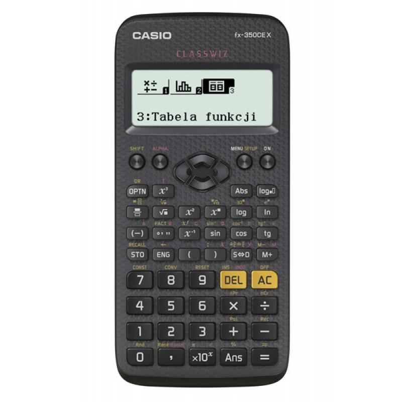 Lommeregner Casio fx-350CEX ClassWiz, 379 funktioner, sort billede