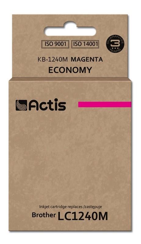 Blækpatron Actis KB-1240M magenta - kompatibel med Brother LC1240M/LC1220M, standard, 19 ml billede