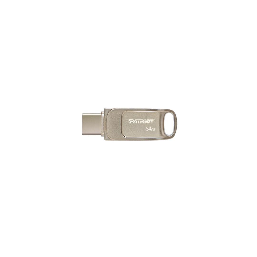 USB stik Patriot Memory Tab T560 64 GB - Dual USB-A/USB-C, 120 MB/s, sølv billede