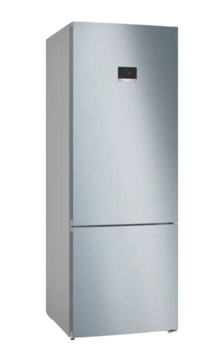 Fritstående kølefryseskab Bosch Serie 4 KGN56XLEB, 508 l, E, rustfrit stål billede