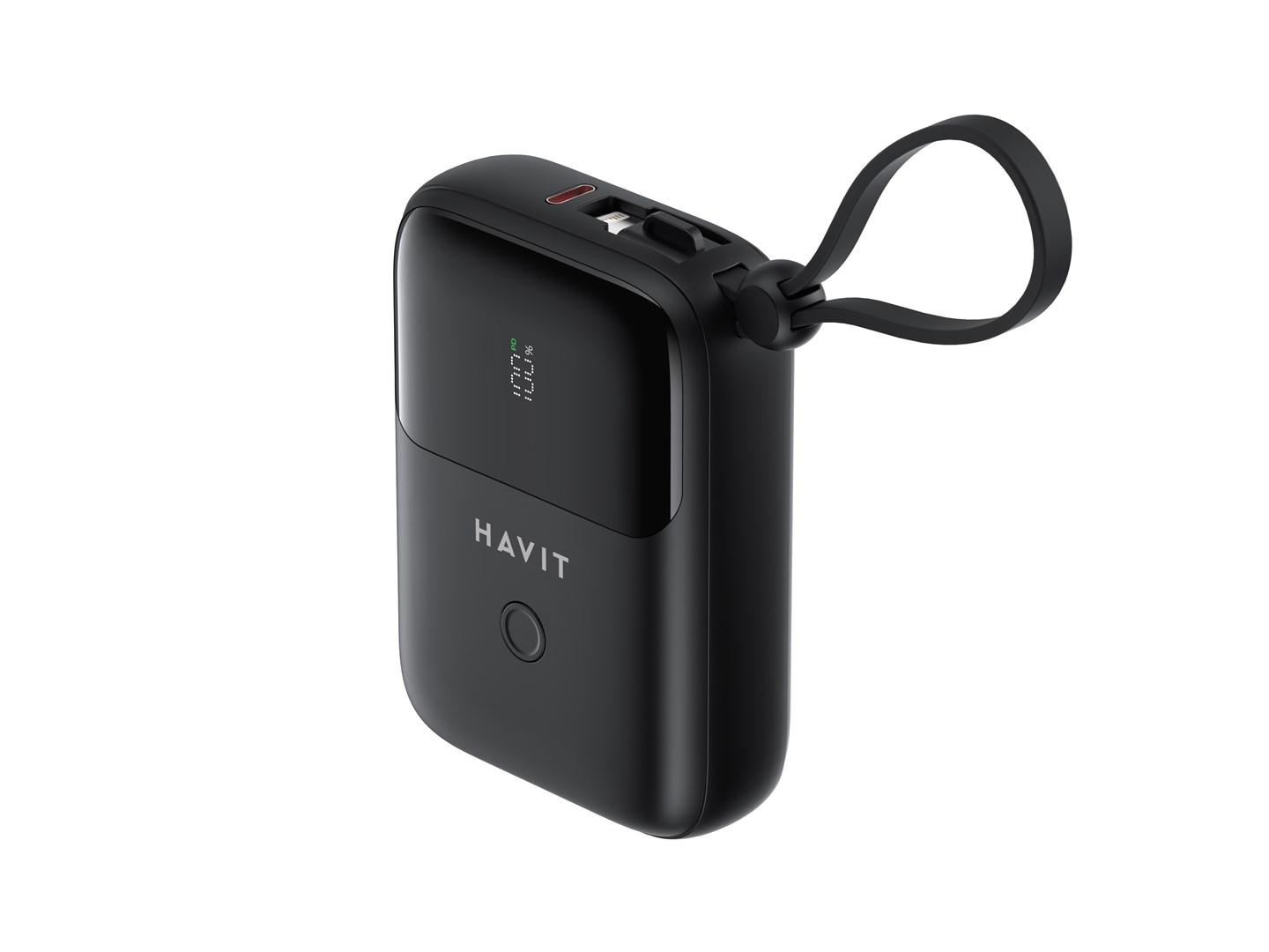 Powerbank Havit PB5215 10.000 mAh – sort billede