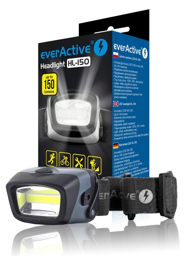 Pandelygte everActive HL-150 – 150 lm, IPX4 billede