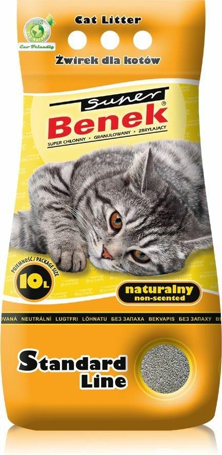 Kattegrus klumpende - Super Benek Standard Natural 10 l billede