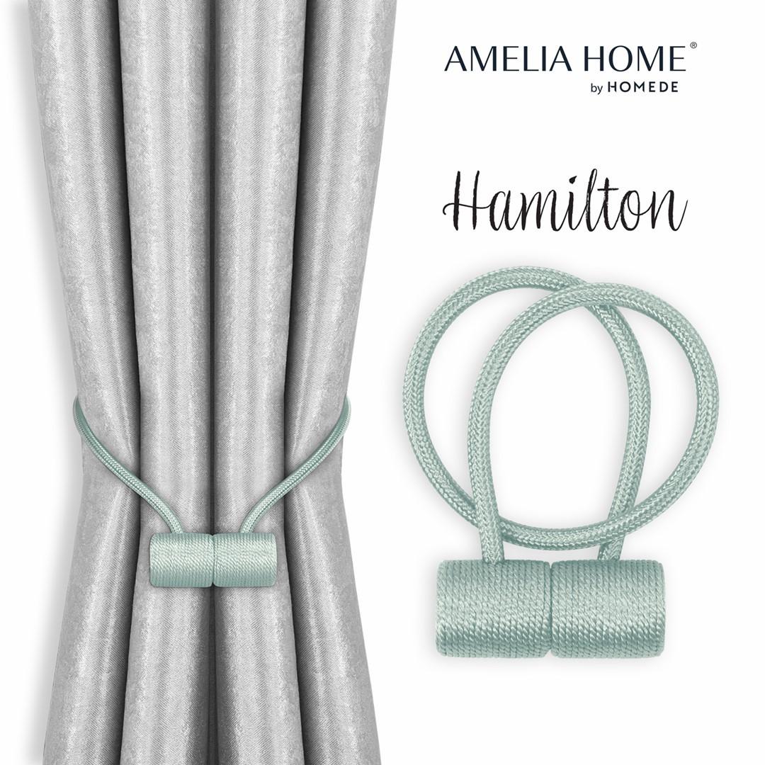 Gardinholder med magnet Hamilton - himmelblå | Amelia Home billede