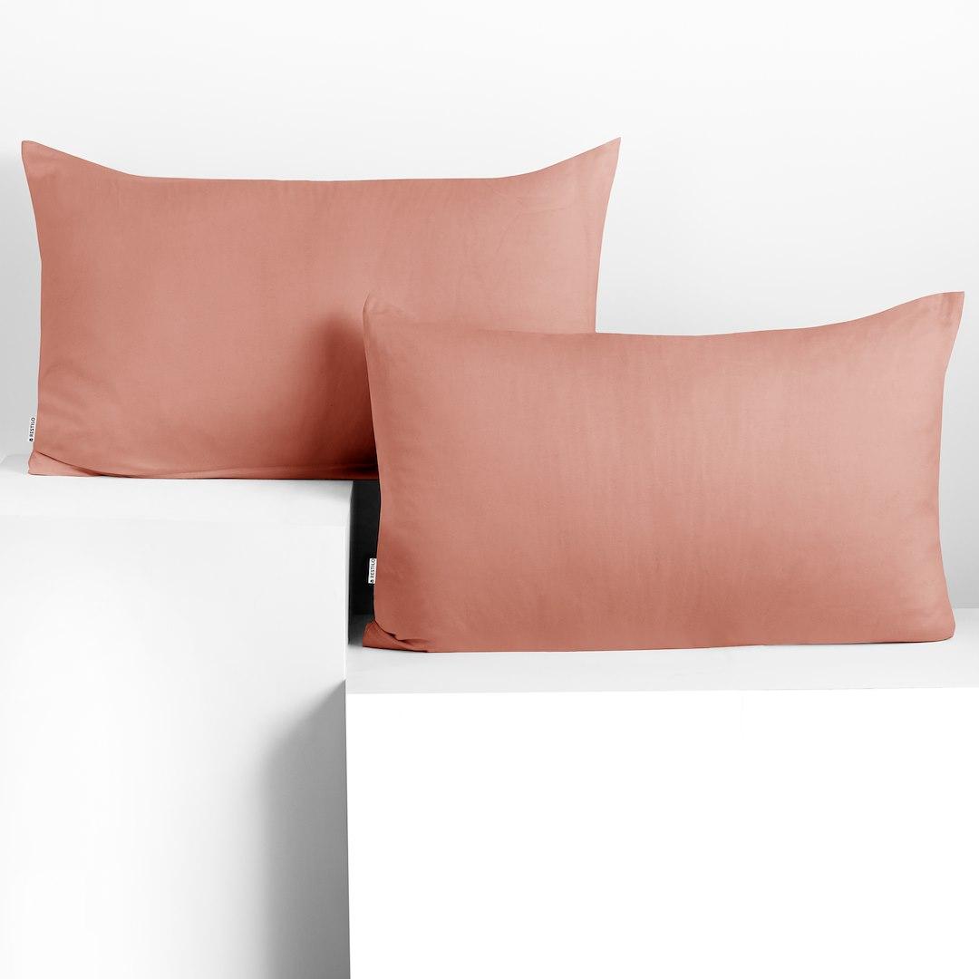 Pudebetræk 50x60 jersey - DecoKing Amber, koral billede