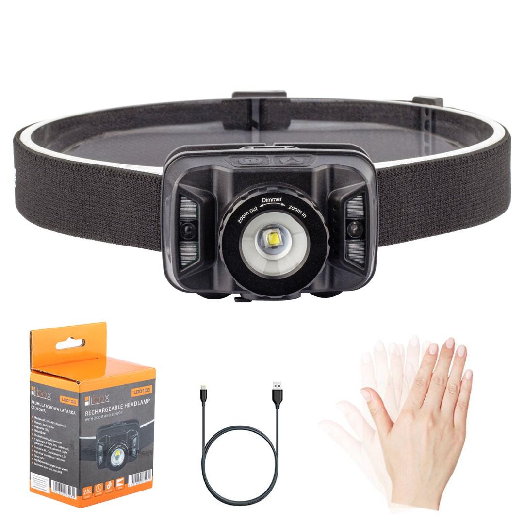 Pandelygte LED – Libox LB0106, genopladelig, 250 lm billede