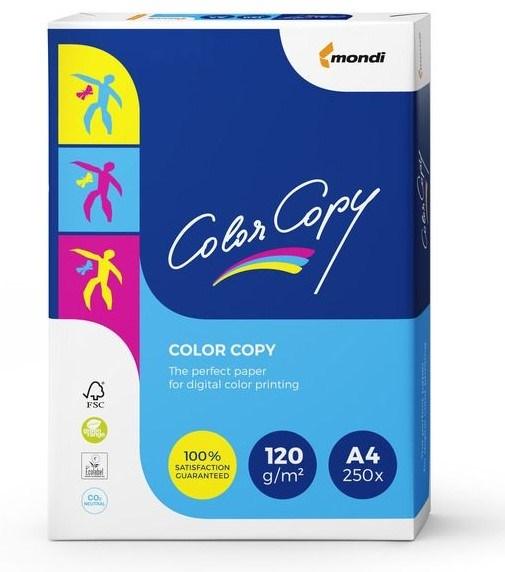 Kopipapir A4 120 g/m² - Mondi Color Copy, 250 ark, hvid, satin billede