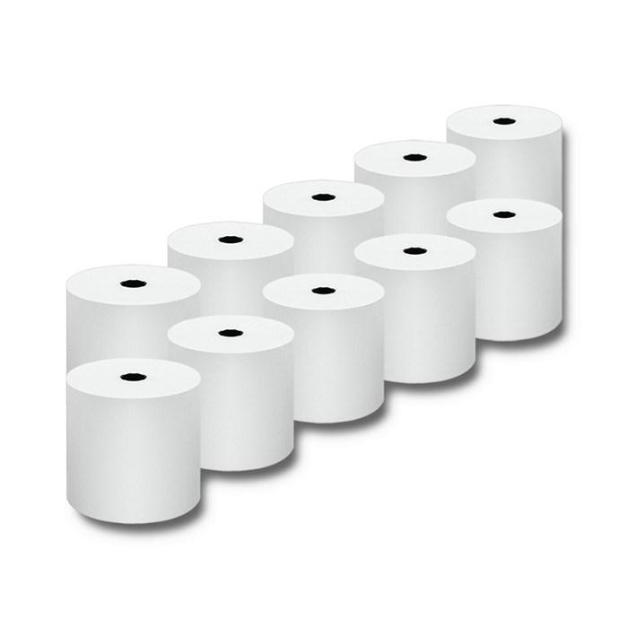 Kvitteringsruller 80 x 80 - Qoltec - 10 stk - BPA-fri
